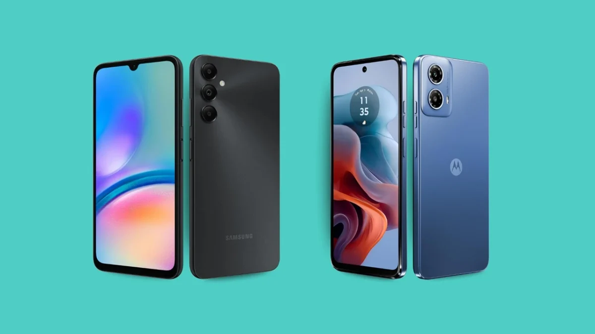 Samsung roteador móvel do celular (ponto de acesso): um preto com tela colorida e outro azul com tela de ondas.
