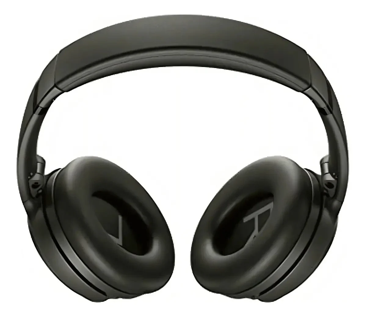 Bose QuietComfort Headphones (2ª geração): Fone de ouvido over-ear preto visto de frente, em fundo branco, com as conchas almofadadas voltadas para a câmera.